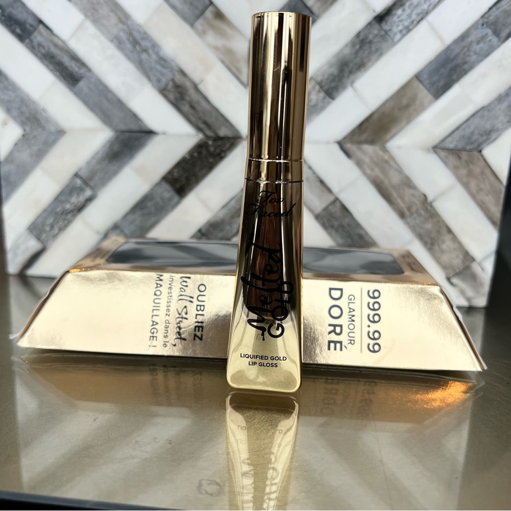 Too faced lipstick liquified gold lip gloss pure gold